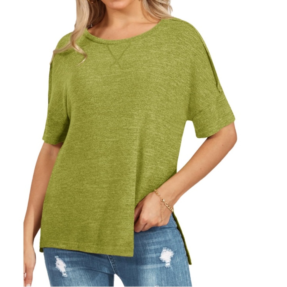 Geheng Women's Short Sleeve Crew Neck T Shirt - Size: MEDIUM